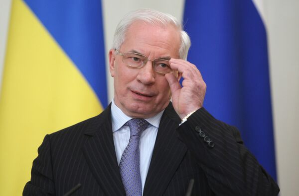 Ukrainian prime minister Mykola Azarov - Sputnik International