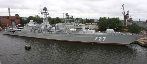 Russia's Baltic Fleet guard ship, the Yaroslav Mudry, has begun its passage through the Suez Canal and is headed for the Mediterranean after drills in the Red Sea, the Western Military District said in a statement released Thursday. - Sputnik International