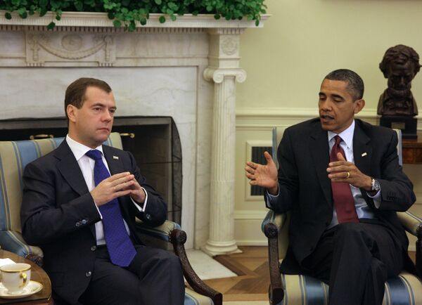 Barack Obama and Dmitry Medvedev in Washington - Sputnik International