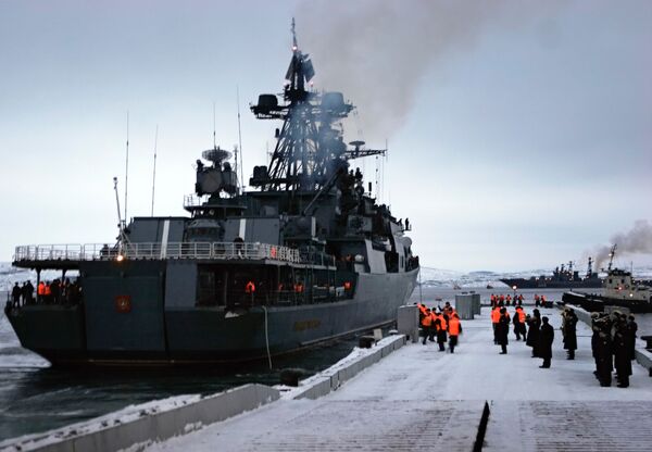 The Udaloy-class guided-missile destroyer Marshal Shaposhnikov - Sputnik International
