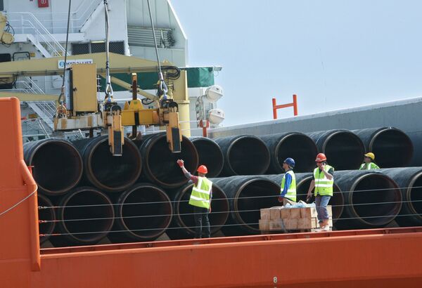 Nord Stream gas pipeline reaches European mainland - Sputnik International