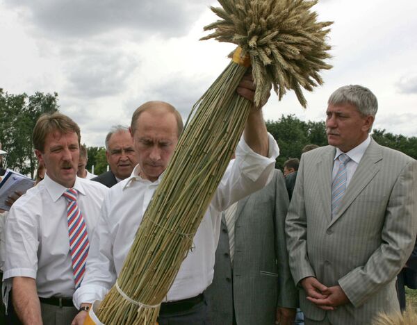 Leading Russian political figures in gardens and fields - Sputnik International