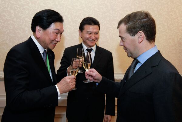 Russian President Dmitry Medvedev meets with leaders of international sports organizations - Sputnik International
