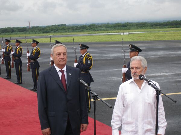 Abkhazian President Sergei Bagapsh in Nicaragua - Sputnik International