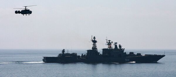 Совместный выход в море кораблей Тихоокеанского флота для отработки задач боевой подготовки - Sputnik International