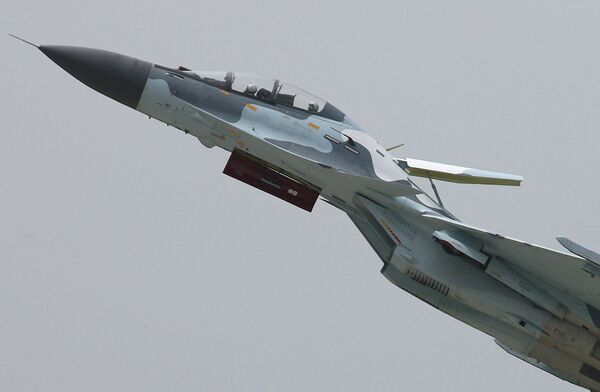 The third Su-30MK2 jet was delivered in January. - Sputnik International