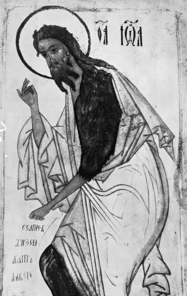 Detail of John the Baptist icon - Sputnik International