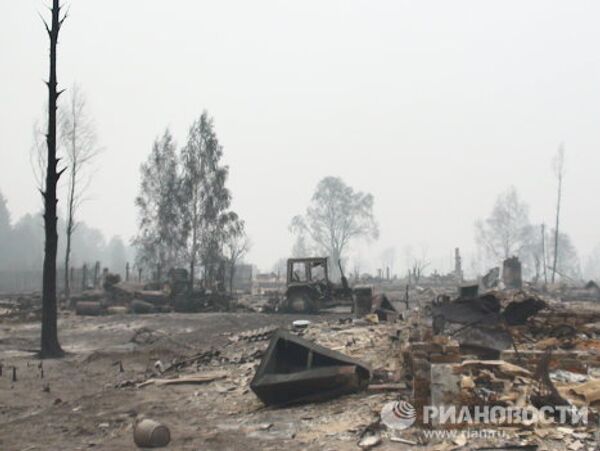 Kriushi: a Russian village burnt down by wildfire - Sputnik International
