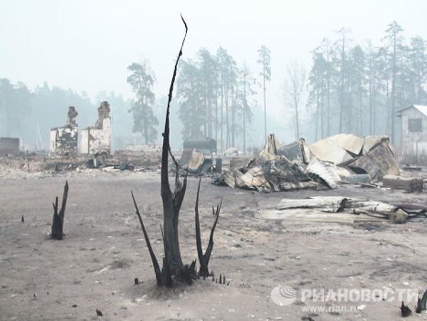 Kriushi: a Russian village burnt down by wildfire - Sputnik International