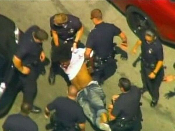 High speed car chase ends safely  - Sputnik International