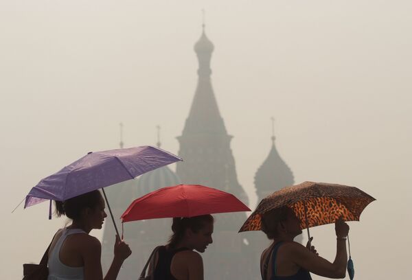 Moscow sees August's fifth temperature record - Sputnik International