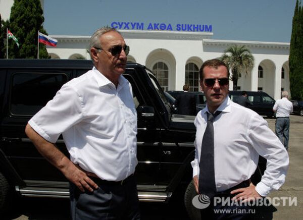 President Dmitry Medvedev visits Abkhazia - Sputnik International