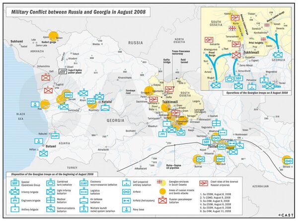 Military conflict between Russia and Georgia in August 2008 - Sputnik International