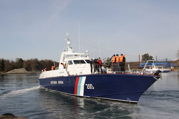 Sobol class patrol boat in the Black Sea port of Ochamchira in Abkhazia - Sputnik International