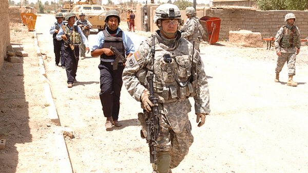 Iraqi police and US military. Archive photo - Sputnik International
