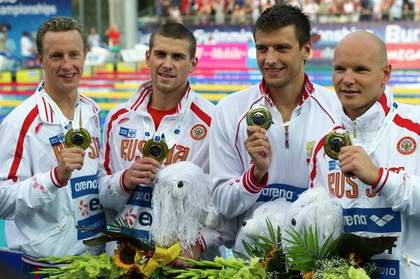 Russians take most medals at European Swimming Championships - Sputnik International