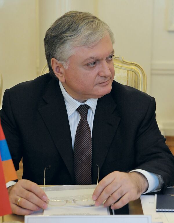 Armenian foreign minister Eduard Nalbandyan - Sputnik International