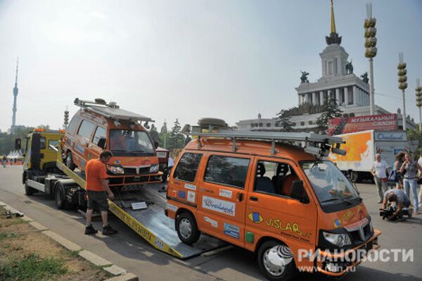 Driverless Italian electric cars in Moscow - Sputnik International