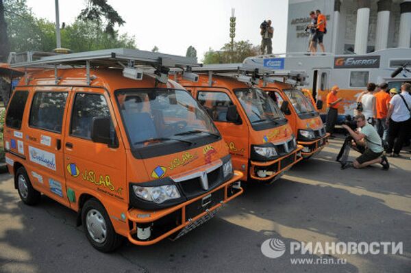 Driverless Italian electric cars in Moscow - Sputnik International