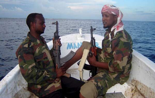 Somalian pirates on the boat Somalian pirates on the boat - Sputnik International