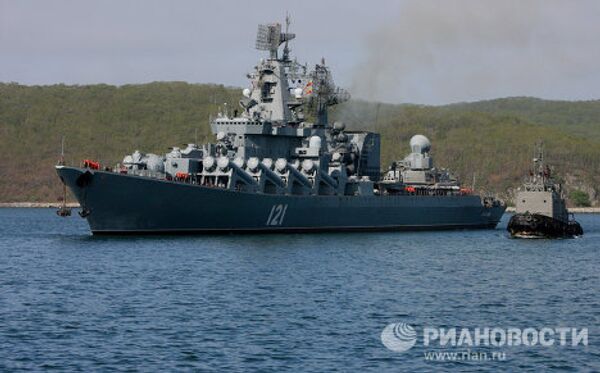 The RFS Moskva guided-missile cruiser - Sputnik International