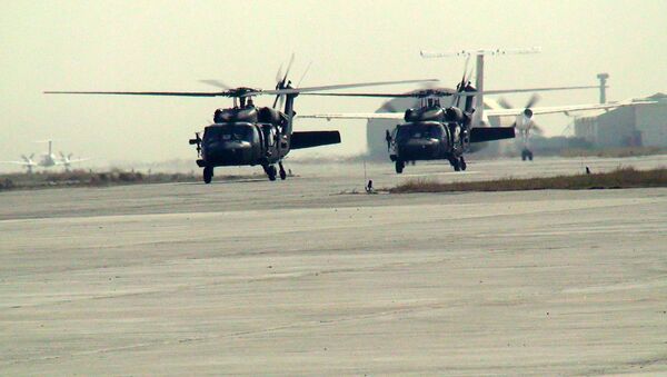 Вертолеты ISAF, вернувшиеся с операции в Каписе  (Афганистан) - Sputnik International