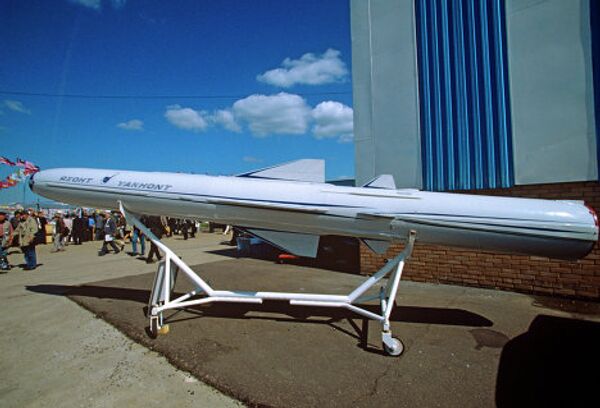 The P-800 Oniks supersonic cruise missile, known in export markets as the Yakhont - Sputnik International