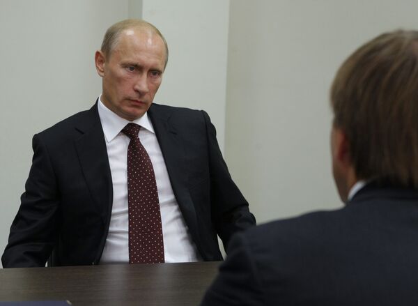 Prime Minister  Vladimir Putin in Krasnoyarsk - Sputnik International