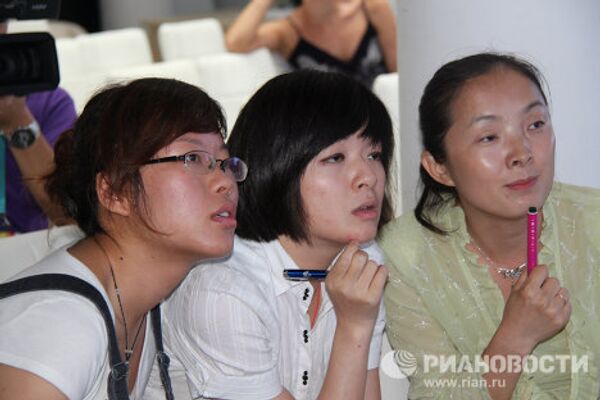 The Day of Knowledge in the Russian pavilion at World Expo - Sputnik International