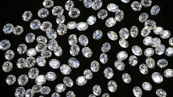 Bulk of cut diamonds. File photo - Sputnik International