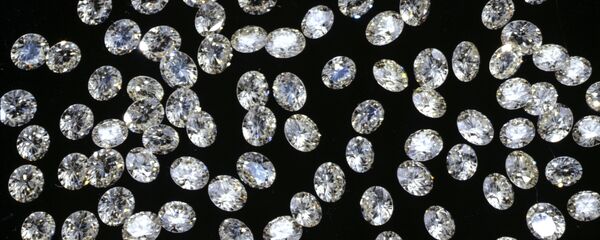 Bulk of cut diamonds. File photo - Sputnik International