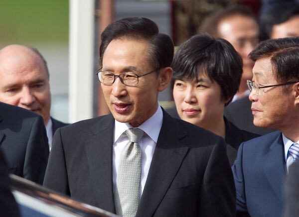 President of South Korea Lee Myung-bak in Moscow - Sputnik International
