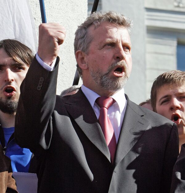 Belarusian opposition leader Alexander Milinkevich  - Sputnik International