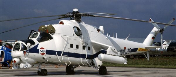 Russian Mi-35 helicopter gunship Russian Mi-35 helicopter gunship - Sputnik International