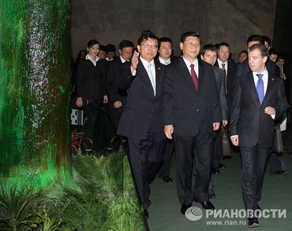 Dmitry Medvedev visits Expo-2010 - Sputnik International