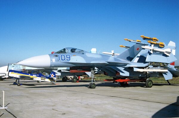 The Su-33, a carrier-based warplane developed on the platform of the Su-27. The Su-33, a carrier-based warplane developed on the platform of the Su-27. - Sputnik International