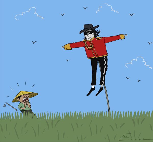 Michael Jackson against crows - Sputnik International