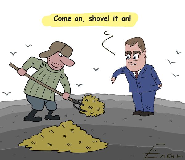 Medvedev allows farmers to pile it higher - Sputnik International