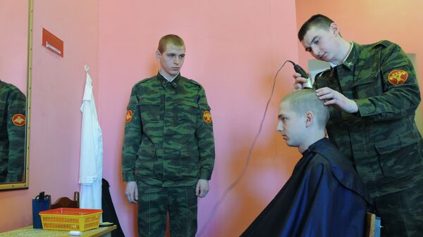 Показательная тренировка 154 комендантского полка Московского военного округа перед Парадом Победы - Sputnik International