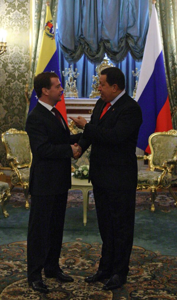 Venezuelan President Hugo Chavez visits Moscow - Sputnik International