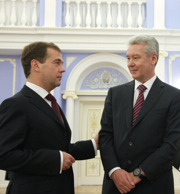 Dmitry Medvedev and Sergei Sobyanin - Sputnik International