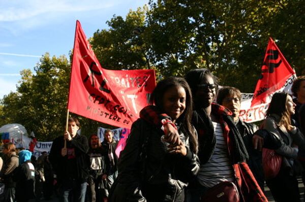 National strike over pension reform in Paris - Sputnik International