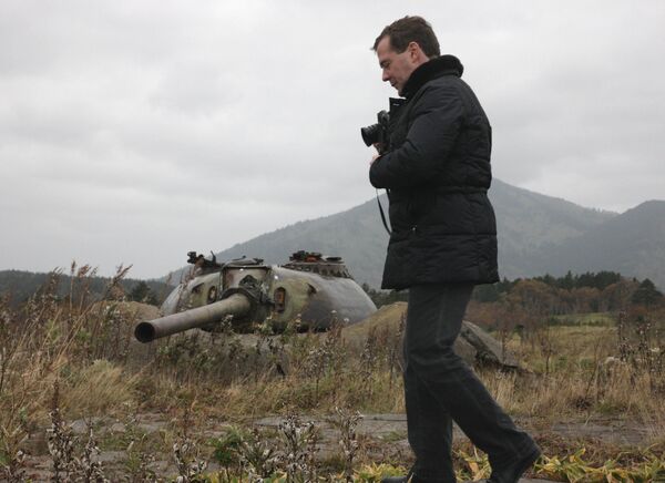 Dmitry Medvedev's visit to Kuril Islands - Sputnik International