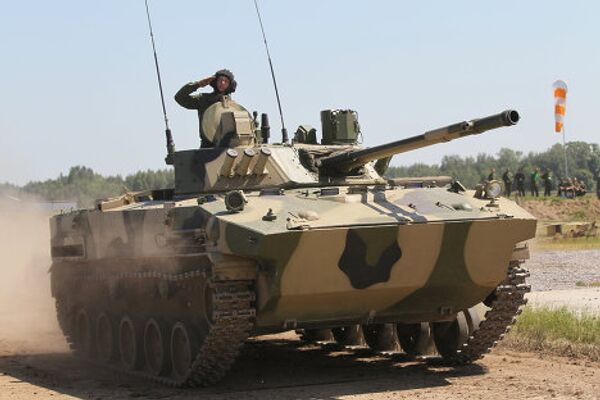 Russian BMP-3 at a defense technology show. Russian BMP-3 at a defense technology show. - Sputnik International