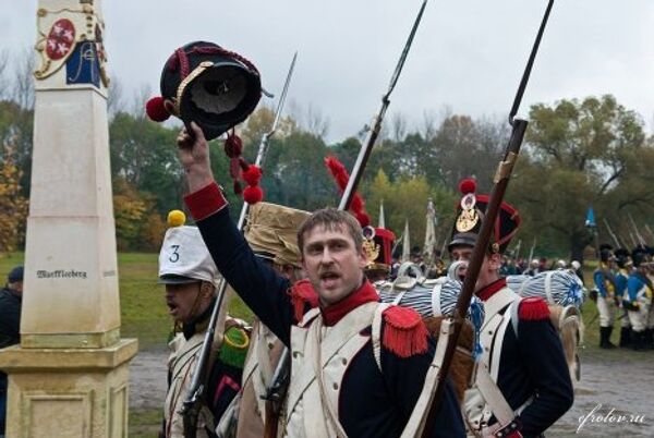 Reenactment of Napoleon’s famous defeat at the Battle of the Nations - Sputnik International