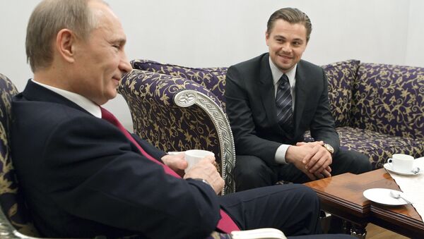 Встреча Владимира Путина и Леонардо Ди Каприо в Санкт-Петербурге - Sputnik International