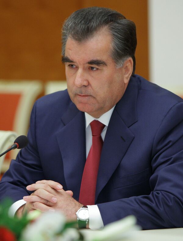 Tajikistan's President Emomali Rakhmon  - Sputnik International