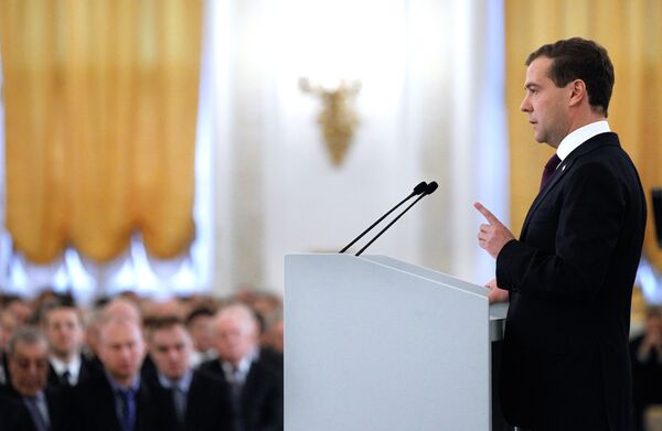 Dmitry Medvedev’s address to the Federal Assembly - Sputnik International