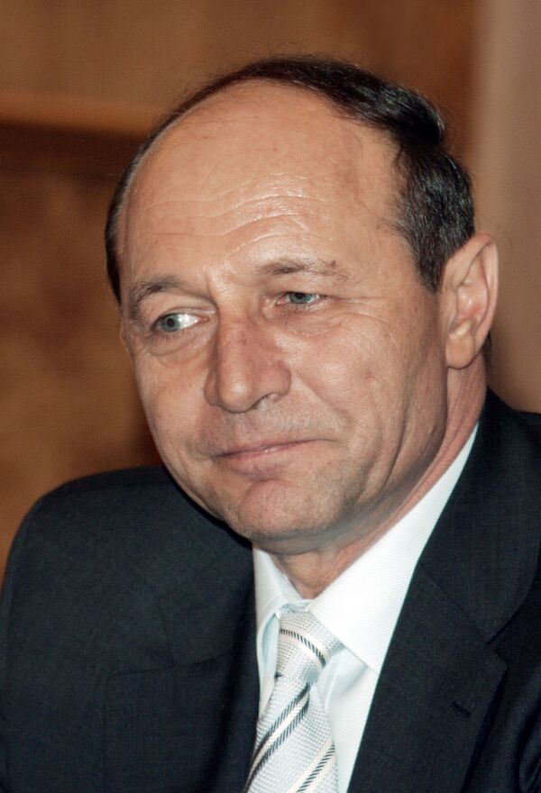 Romanian President Traian Basescu - Sputnik International