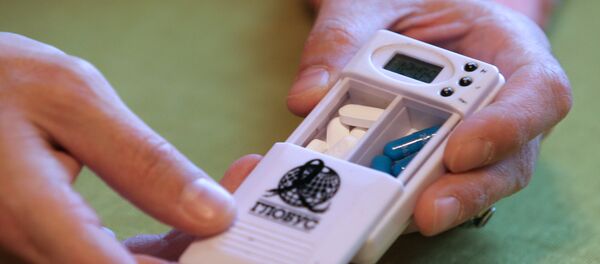 Container with Antiretroviral Drugs - Sputnik International